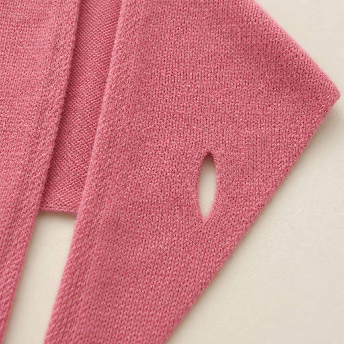 Wool Knit Triangle Scarf