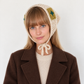 Granny Square Knit Triangle Scarf