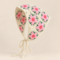 Floral Granny Square Triangle Scarf