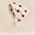 Cherry Crochet Triangle Scarf