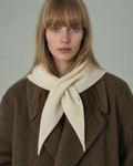 Wool Knit Triangle Scarf